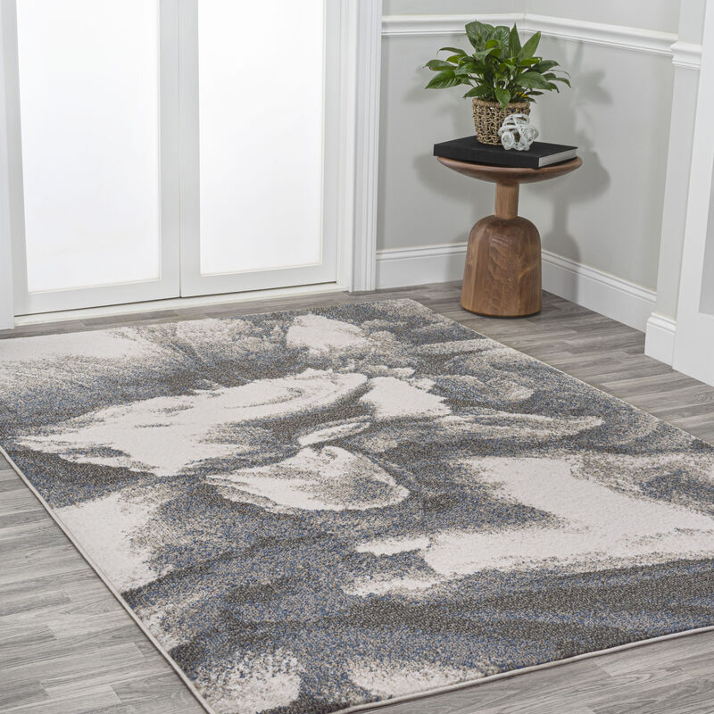 Petalo Abstract Two Tone Modern Area Rug