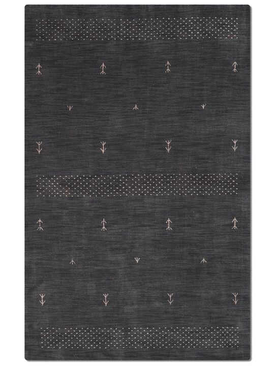RUGSOTIC CARPETS HAND KNOTTED LOOM WOOL ECO-FRIENDLY AREA RUGS  - Contemporary Modern Design, High Pile Thick Handmade Anti Skid Rugs for Living Room (L00515)