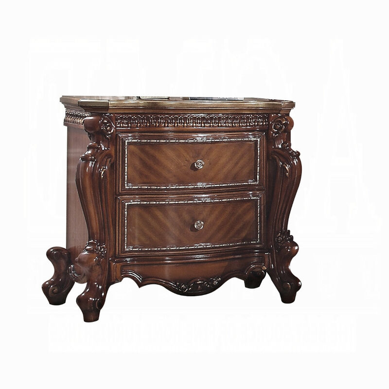 2pc King Bedroom Set, Brown, Nightstand image number 5