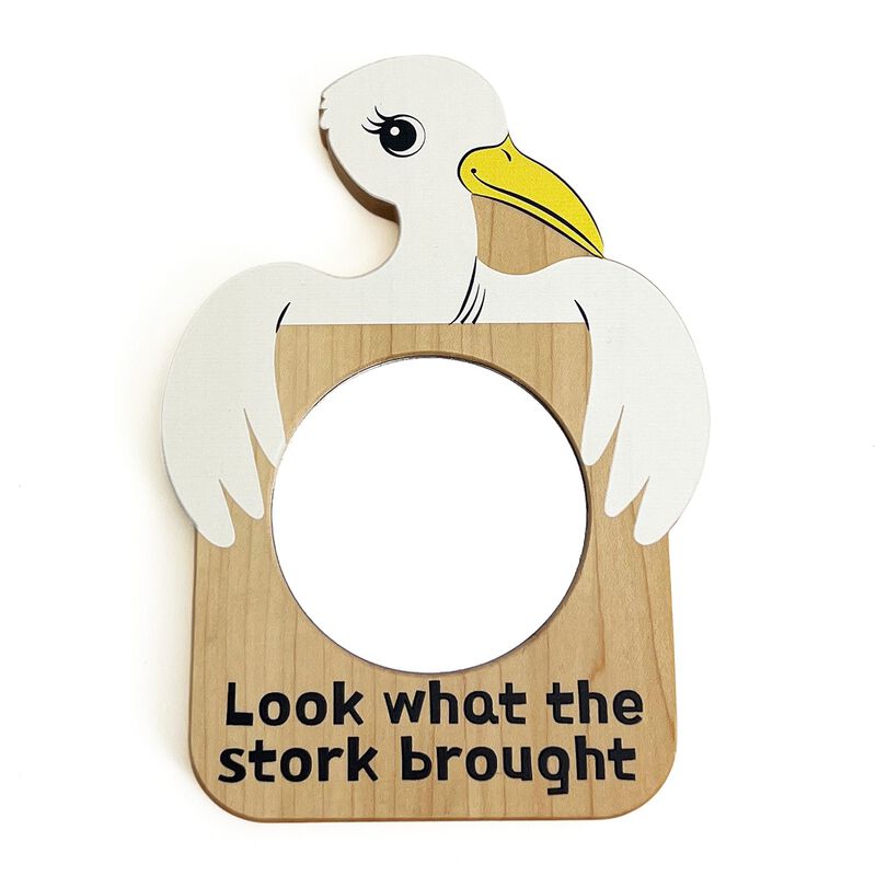 Look at ME! Little Explorers Baby's First Mirror - Friendly Stork image number 0