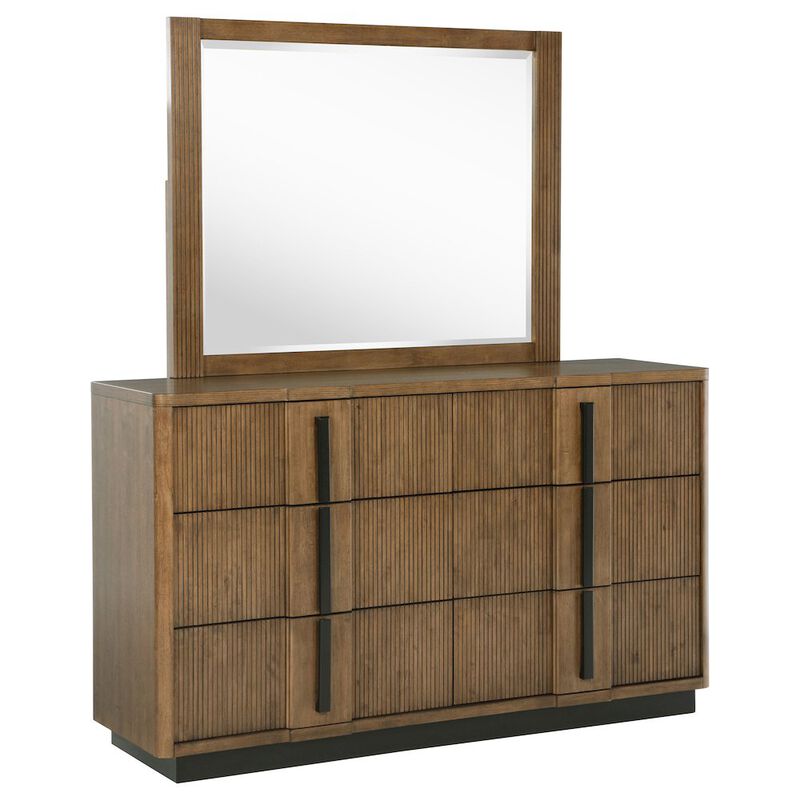 Coaster Co. of America Terrace 6-drawer Dresser and Mirror Ash Brown image number 0
