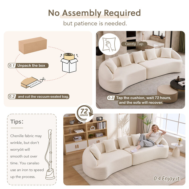 Stowag Curved Boneless Sofa image number 3