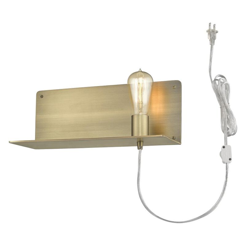 Hivvago Dull Gold Shelf Wall Light
