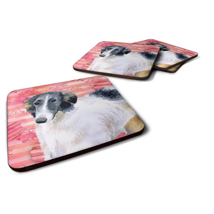 Caroline's Treasures Borzoi Love Decorative coasters, Multicolor