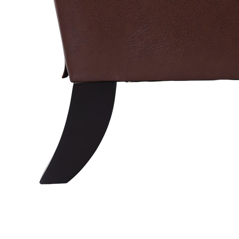 Welknu PU Leather L‑Shaped Sectional Sofa image number 5