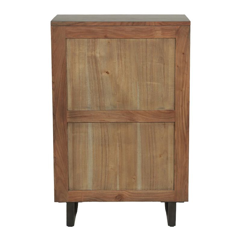 World Interiors Glenwood 34" Tall Chest in Smoked Acacia image number 4