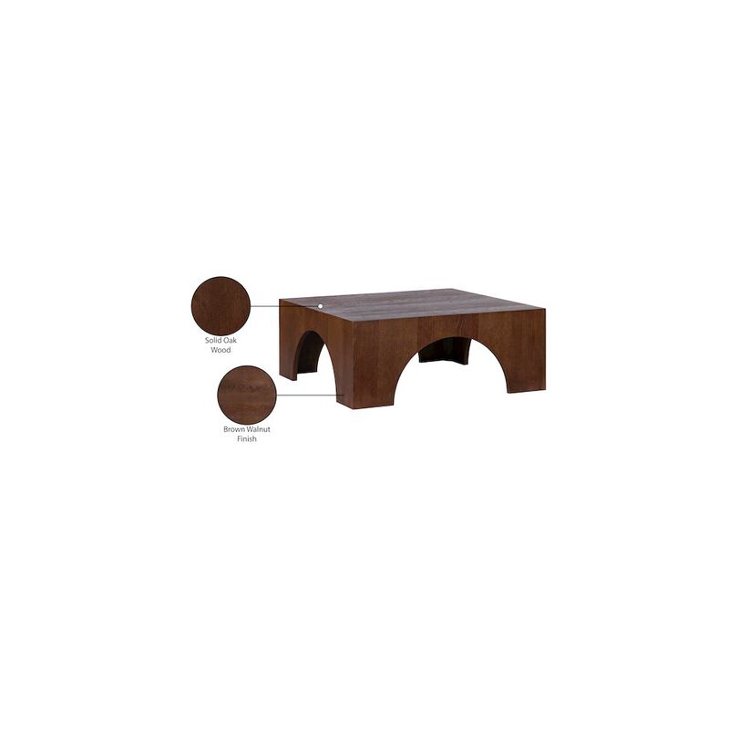 Meridian Furniture Arch Brown Coffee Table