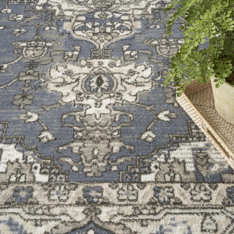 Quarry QUA05 Blue 7' x 10' Rug image number 8