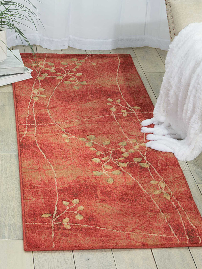 Somerset ST74 Flame 2'3" x 10' Rug image number 5