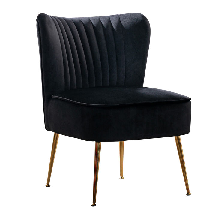 WestinTrends 22" Wide Tufted Velvet Accent Chair