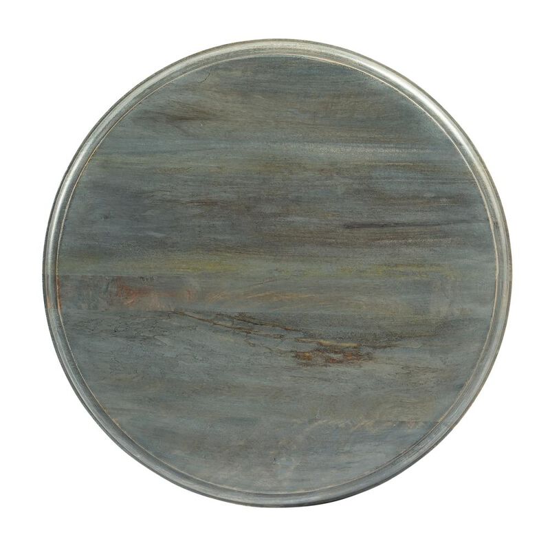 Butler Specialty Dani Round Pedestal 16W Side Table, Gray