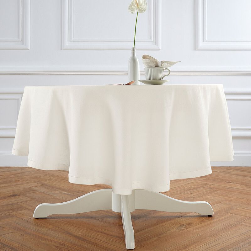 Linen Round Tablecloth - Sonoma Hemstitch image number 2
