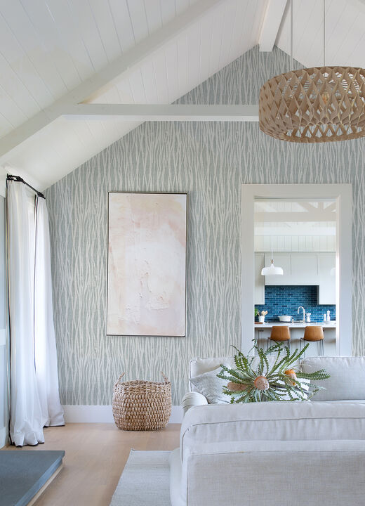 Nazar Light Grey Grey Stripe Wallpaper