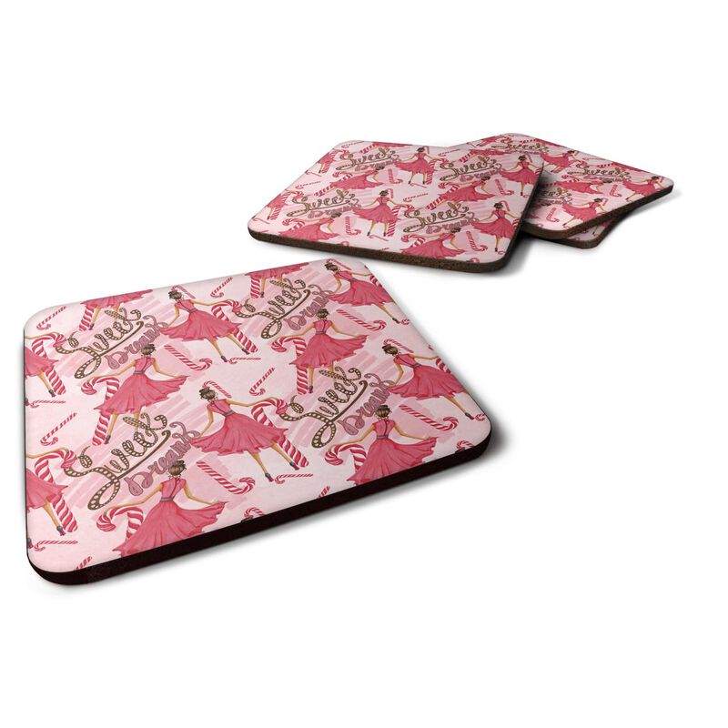 Caroline's Treasures Watercolor Sweets Galore Decorative coasters, 3.5, Multicolor