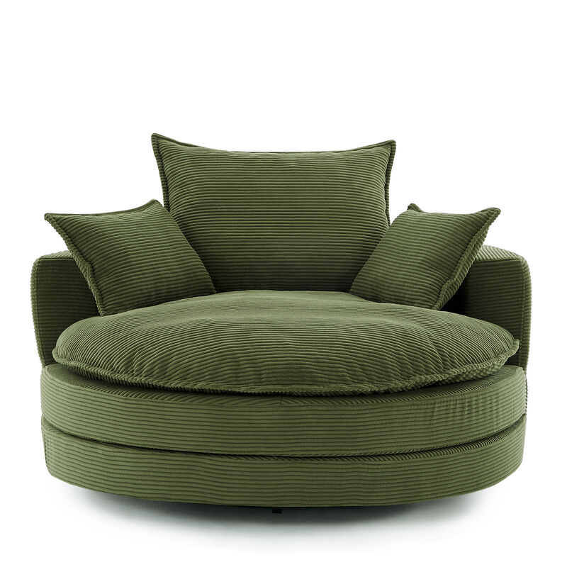 Vikber Accent Swivel Barrel Chair image number 0