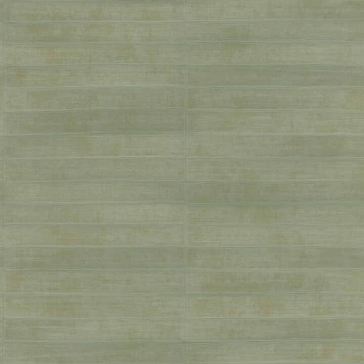 Dermot Light Green Horizontal Stripe Wallpaper