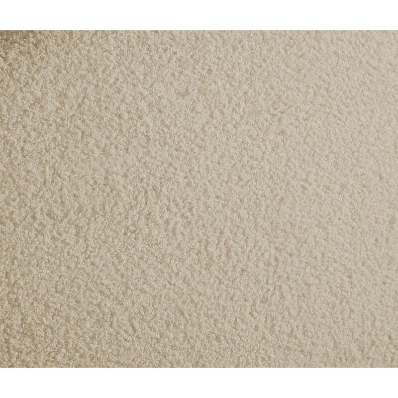 Meridian Furniture Dane Beige Teddy Fabric Twin Bed