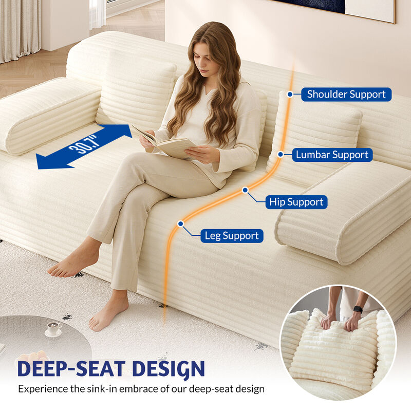 Rejarv 2-in-1 Convertible Sofa Bed image number 3