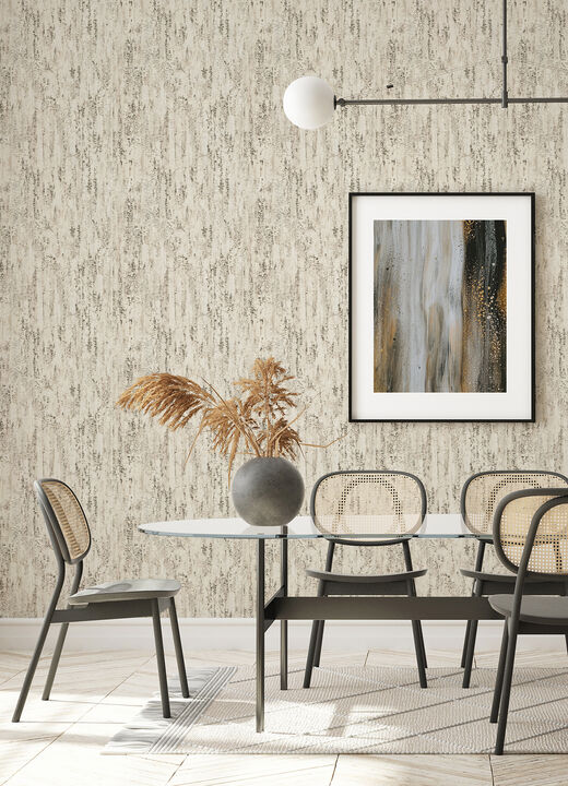 Colm Beige Birch Wallpaper