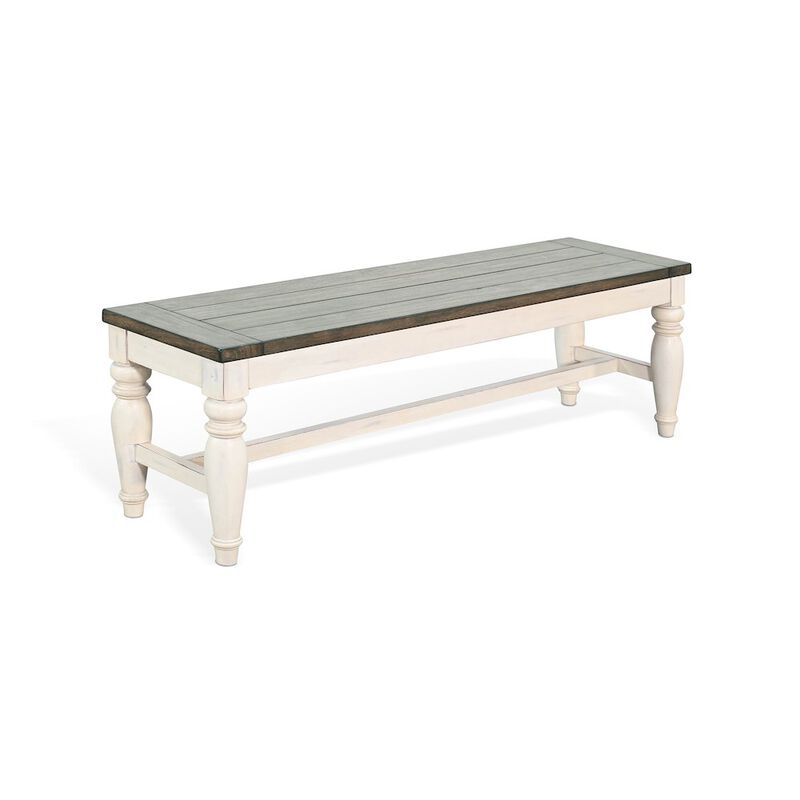 Sunny Designs Pasadena Bench with Mindi Veneer Seat image number 0