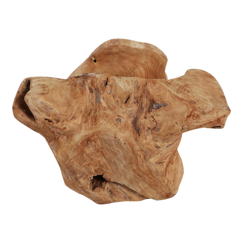 16x13" Organic Mungur Wood Bowl, Natural image number 2