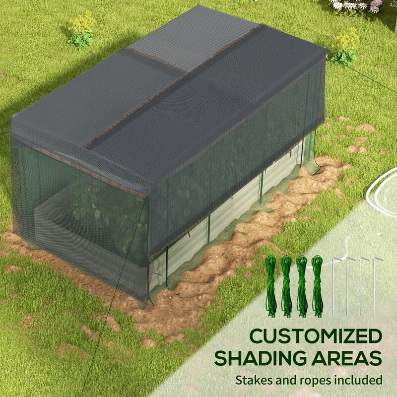 Hivvago Elevated Garden Bed with Protective Shade image number 4