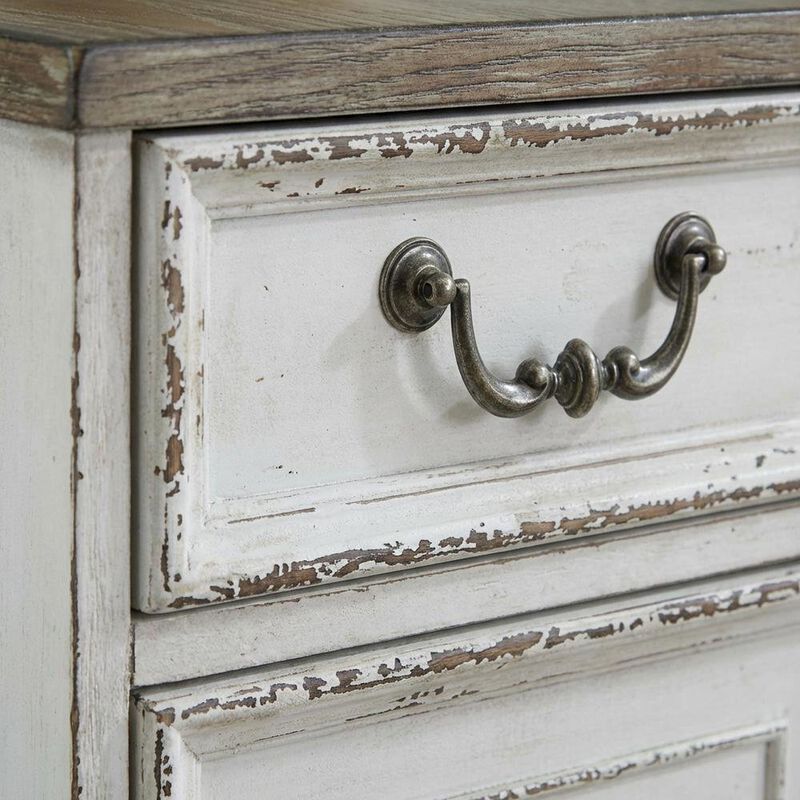 Liberty Furniture Antique White Mobile File with Classic European Traditional Style image number 3