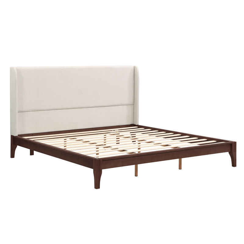 Merax Solid Dry Bamboo Wood Platform Bed Frame