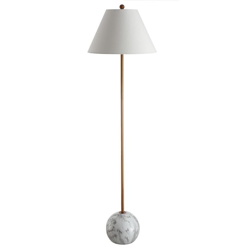 Miami Minimalist Resin/Metal LED Floor Lamp
