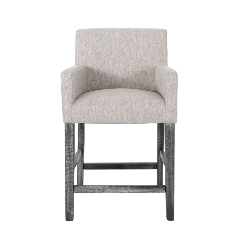 Merax Upholstered Counter Stools  Dining Chairs