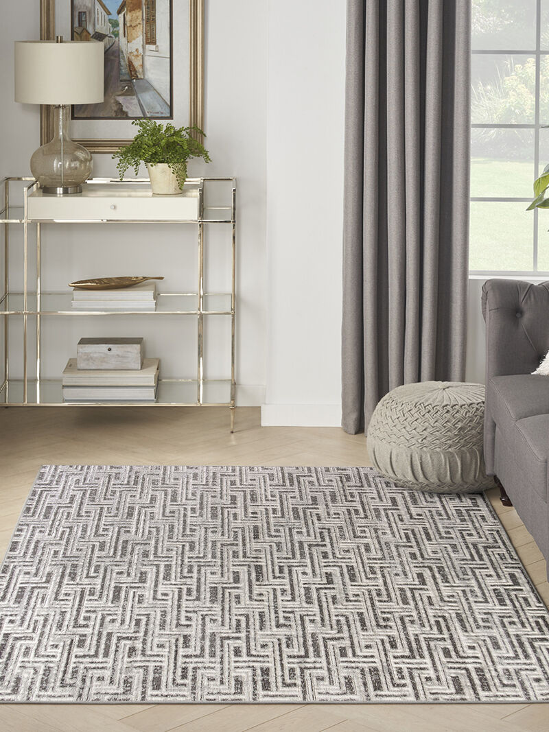 Serenity Home SRH04 Gray/Ivory 5'3" x 7'3" Rug image number 1