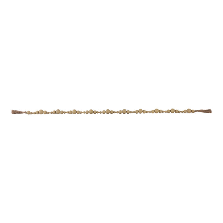 Wood Stonewash Bead Garland