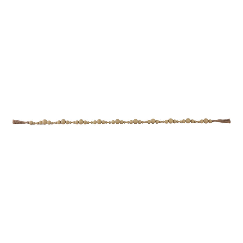 Wood Stonewash Bead Garland image number 1
