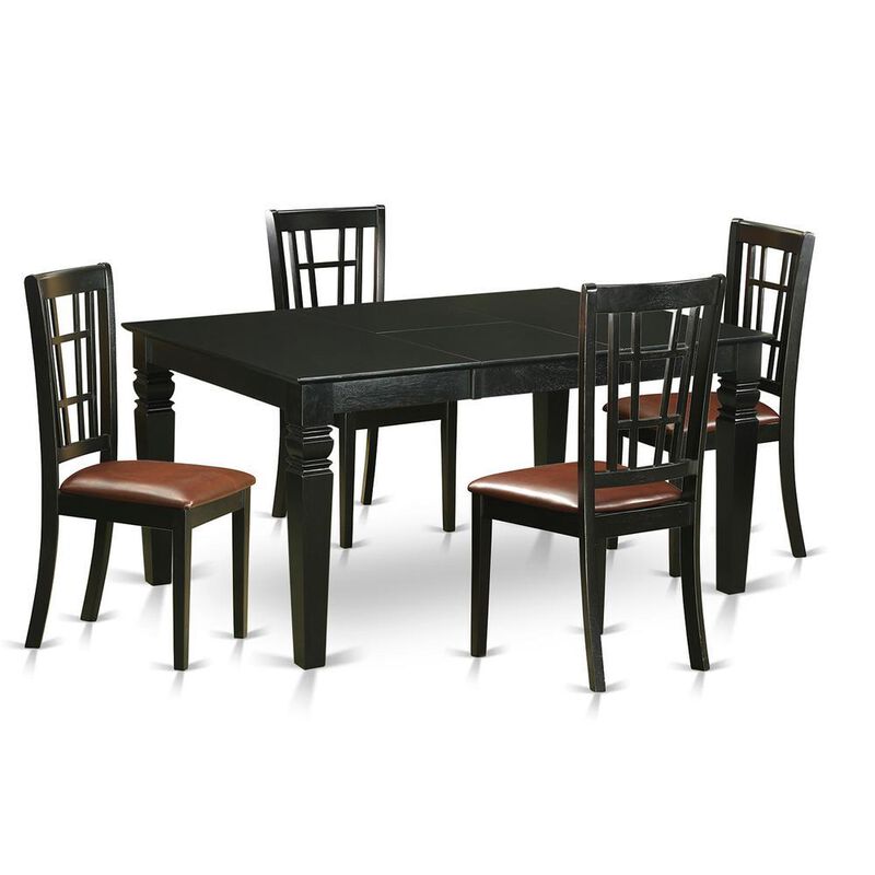 5 PC dinette Table set for 4-Table and 4 Dining Chairs