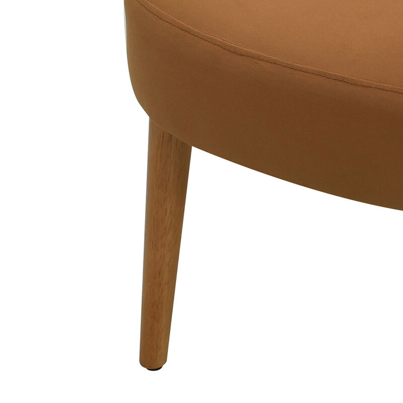 Merax Mid-century Accent Chair with Rattan Armrests