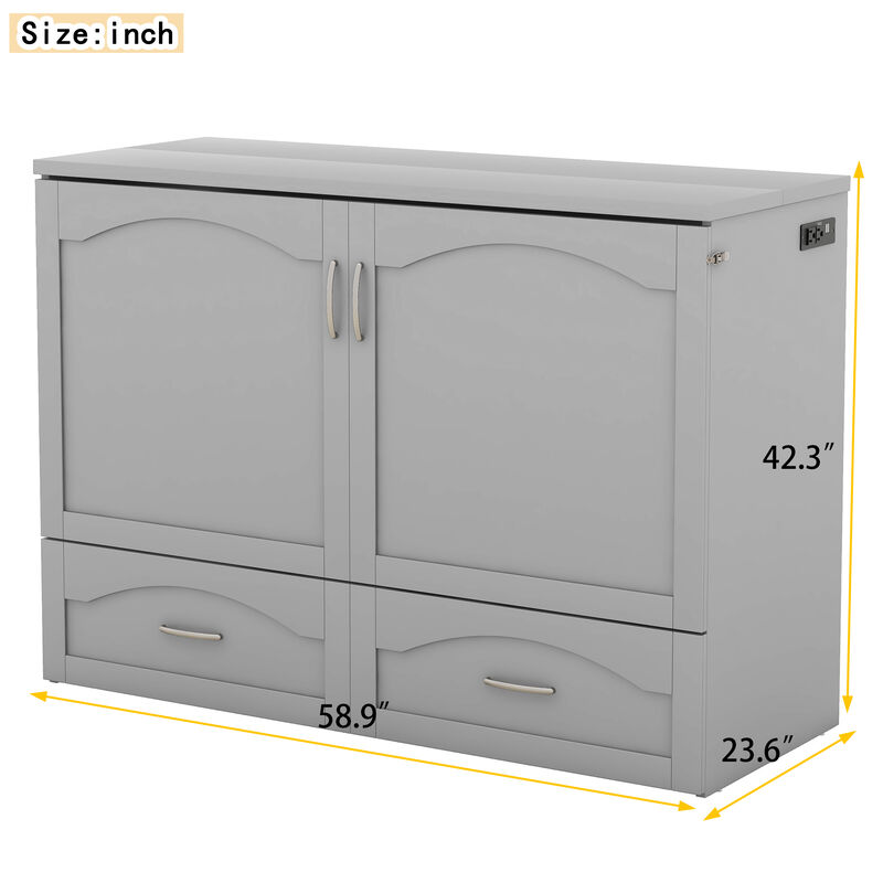 Merax Murphy Bed with Sockets and USB Ports