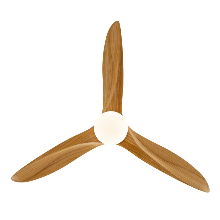ELEMENT ACE 52 Inch Ceiling Fan with Integrated LED Light, Reversible DC Motor, Remote Control, Solid Wood Blades, 3 Dimmable Color Temperature Settings Quiet Indoor Cooling