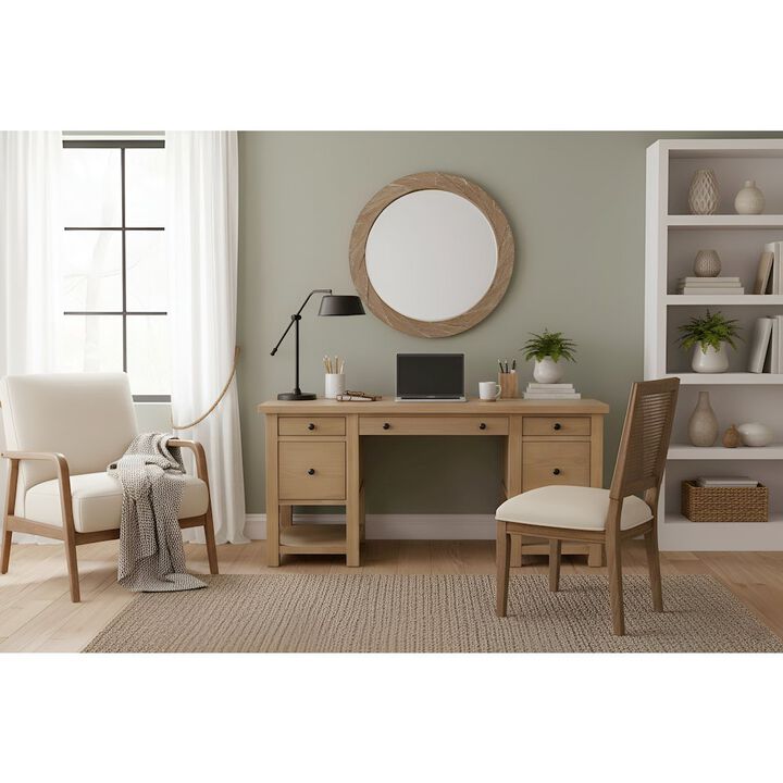 Alpine Furniture Emilia Desk in Natural Color