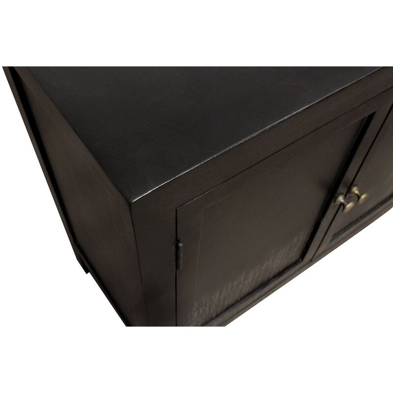 Magma 2-Door Sideboard in Distressed Black