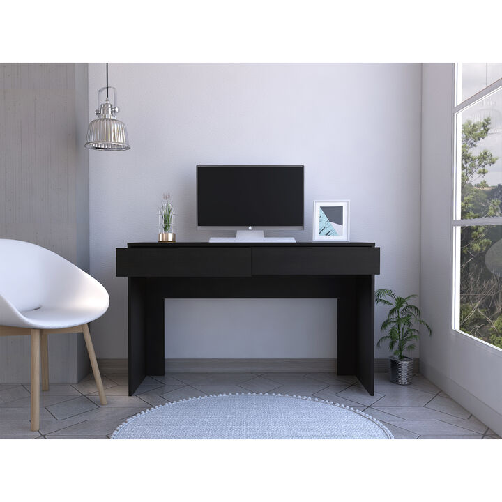 Streamdale Meridian 2-Drawer Computer Desk Black Wengue