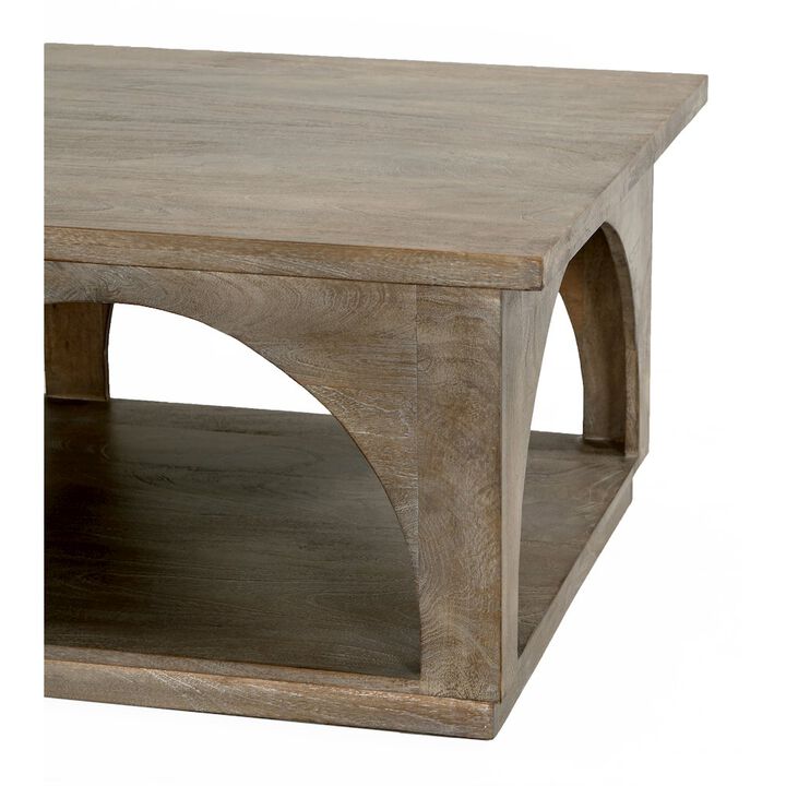 Alex Hamilton Archie Solid Wood Coffee Table in North Creek Brown