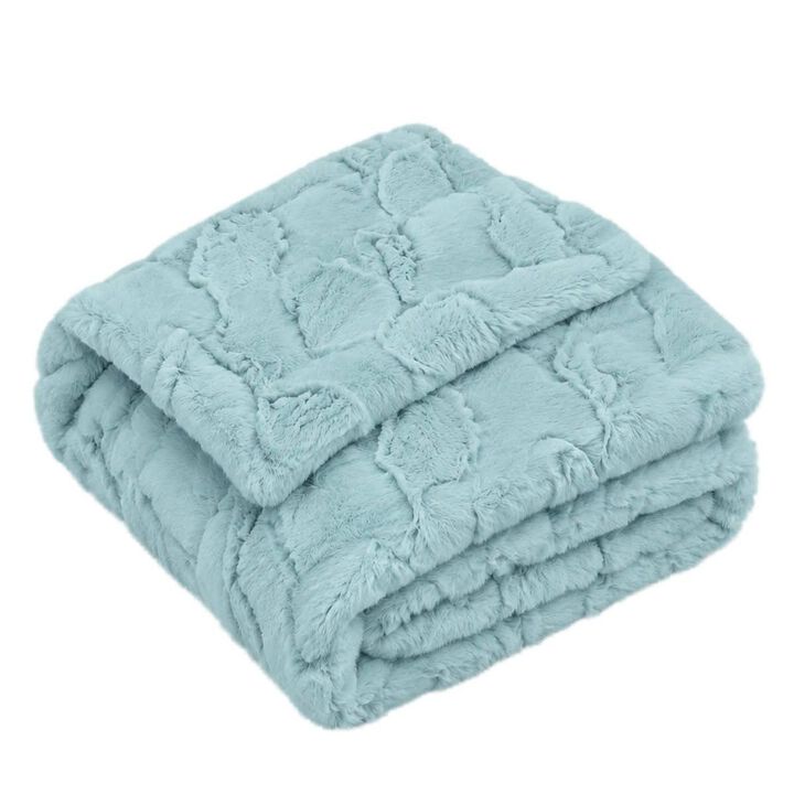 Ojai Large Faux Fur Throw Blanket