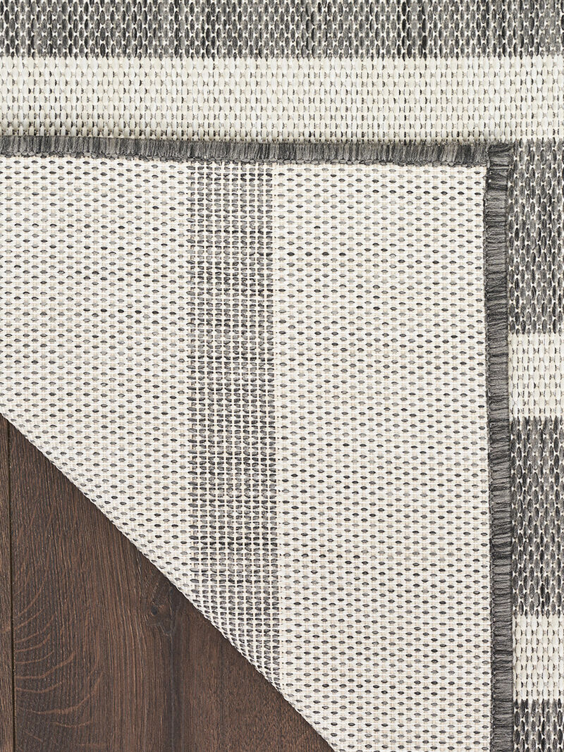 Positano POS03 Charcoal/Ivory 4' x 6' Rug