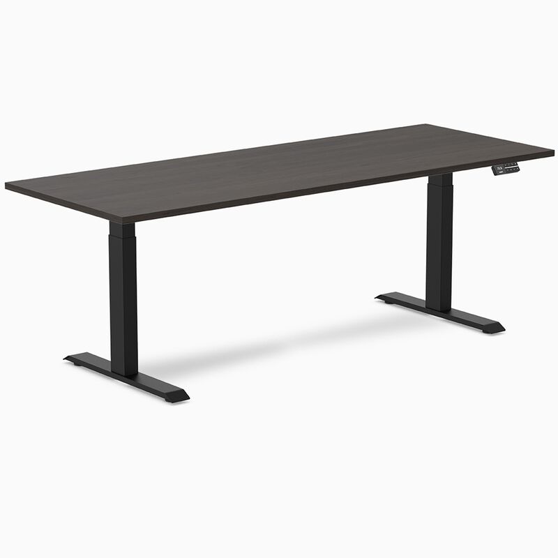 Desky Dual Laminate Sit Stand Desk image number 0