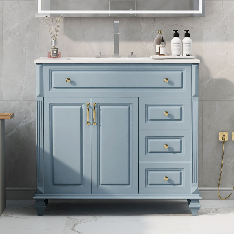 Mempra 36" Bathroom Vanity with Sink image number 2
