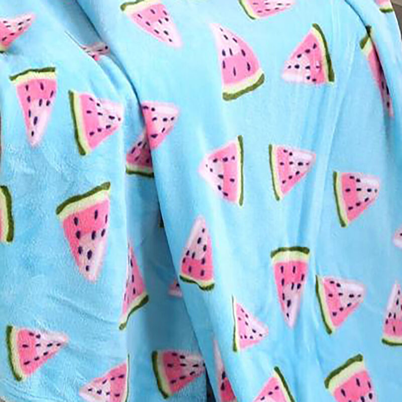 Plazatex Holiday Watermelon Design Micro Plush Throw Blanket - 50x60" Multicolor