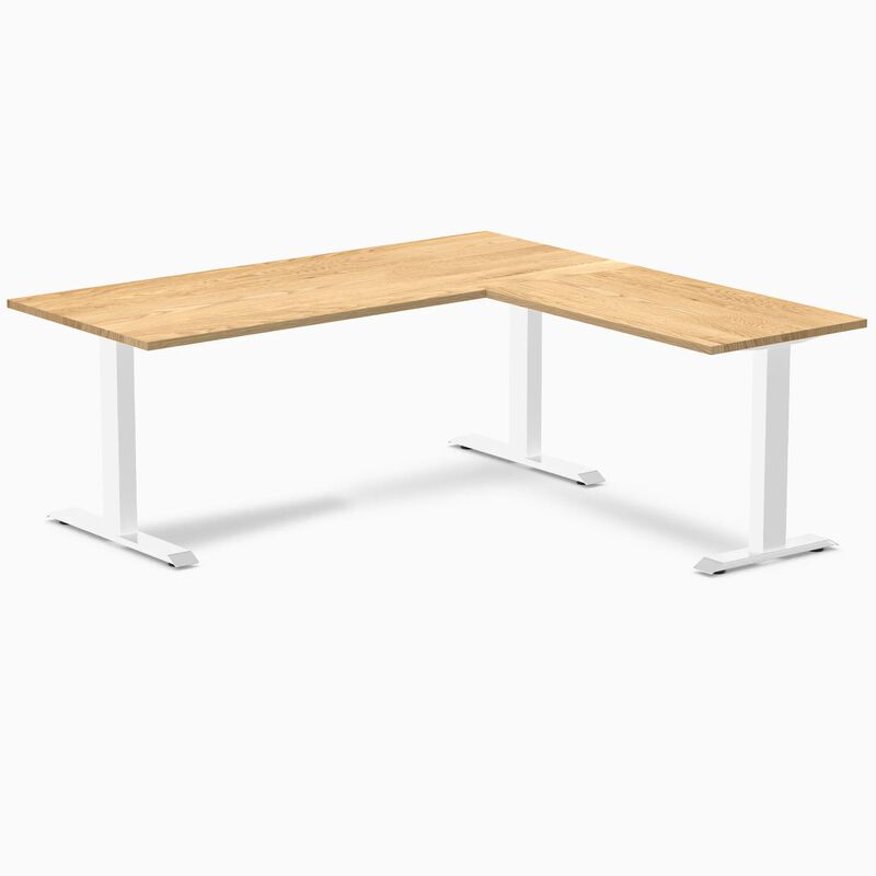 Desky Zero Hardwood L-Shape Office Desk image number 0