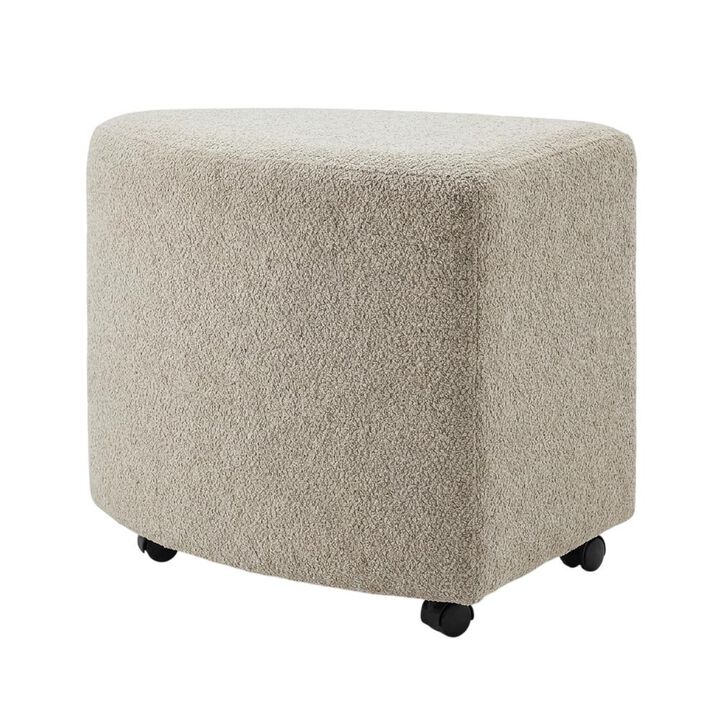 Liberty Furniture Capri Accent Chair Upholstered Ottoman 2 Pack with Casters  - Taupe Brown
