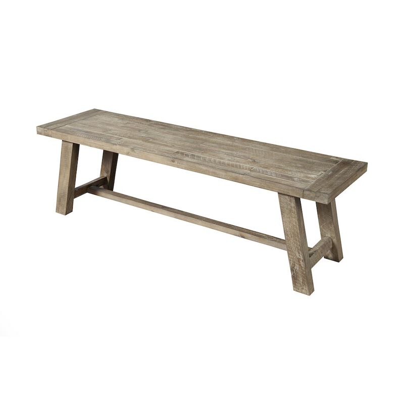 Alpine Furniture Newberry Bench, Weathered Natural image number 0