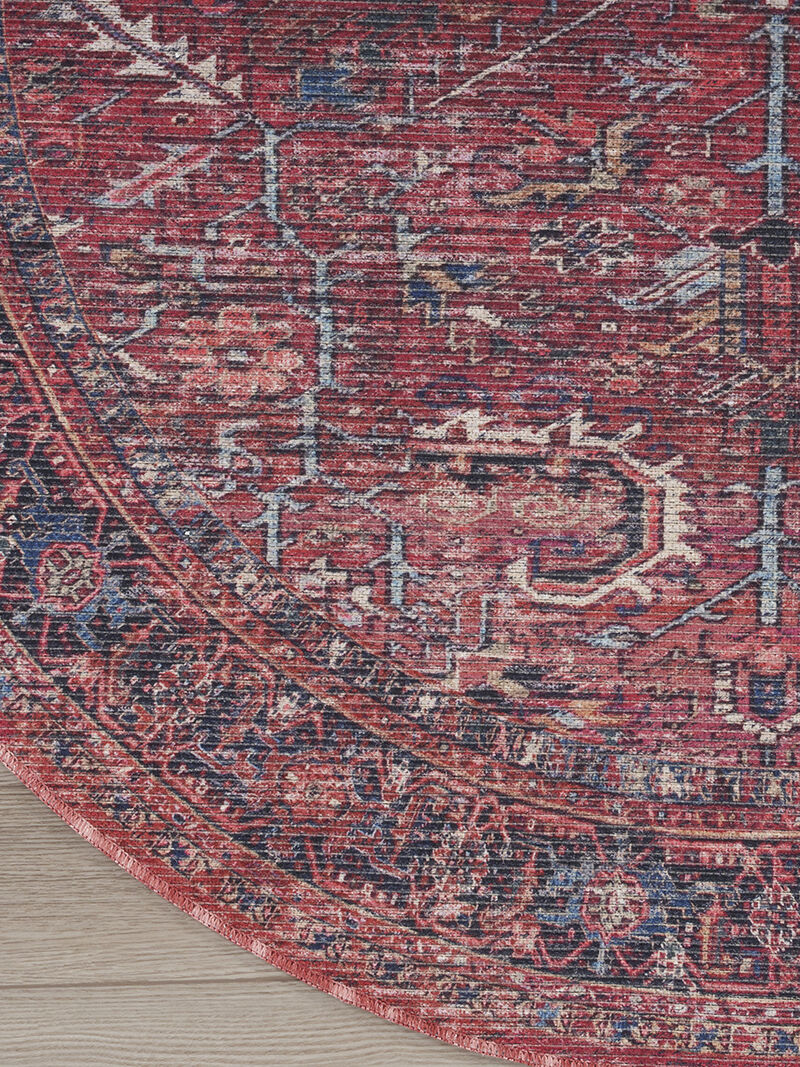 Machine Washable Series 1 SR102 Brick 7'10" x 9'10" Rug